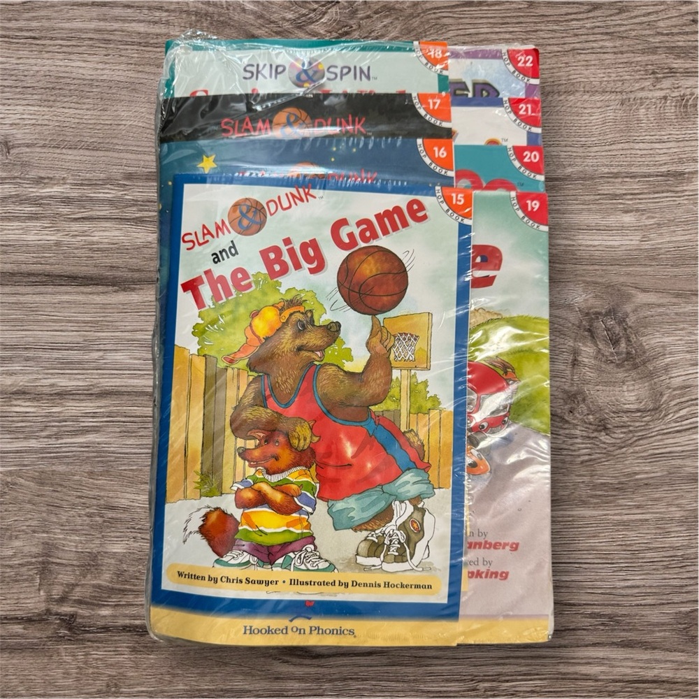 NEW - 🆕 Hooked On Phonics - SLAM & DUNK &The Big Game + Others Books # 15-22